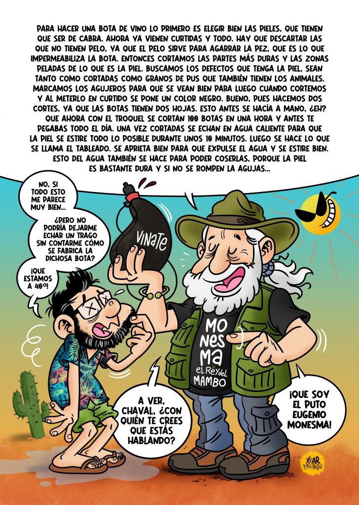 Eugenio Monesma visto por XCAR Malavida.
Oficios perdidos: fabricación de botas de vino.