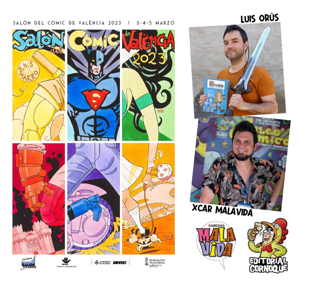 XCAR Malavida y Luis Orús en el Salón del cómic de Valencia 2023