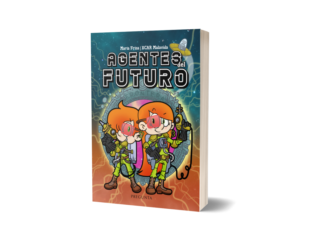 Agentes del futuro.
Una novela de María Frisa ilustrada por XCAR Malavida.
Publica Pregunta Ediciones.