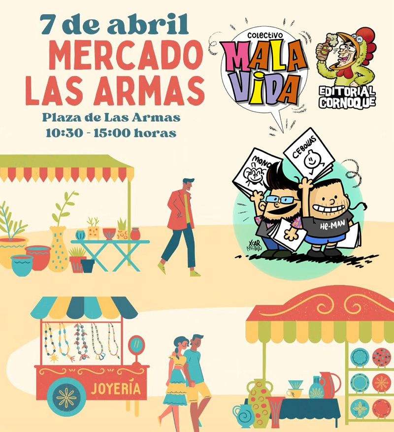 XCAR Malavida en el Mercado de Las Armas el 7 de abril, de 10:30 a 15:00
