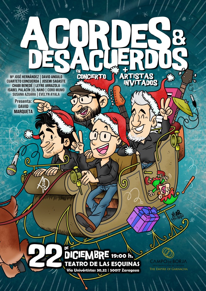 Cartel para un concierto de Acordes&Desacuerdos realizado por XCAR Malavida
