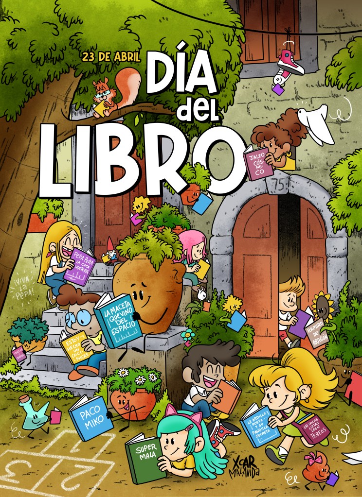 Cartel del día del libro realizado por XCAR Malavida