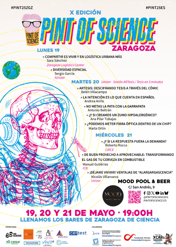 Pint of science Zaragoza en el bar Mood.