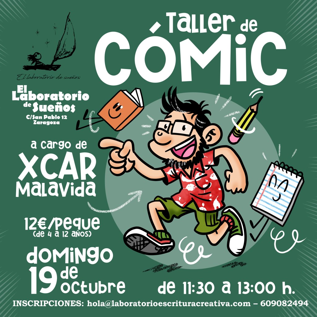 Taller de cómic infantil el 19 de octubre con XCAR Malavida