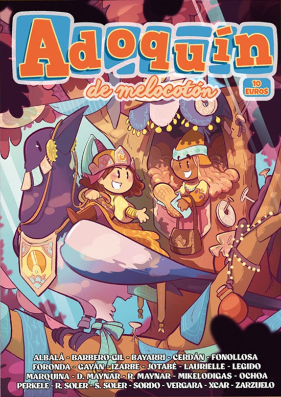 Portada del cómic "Adoquín de melocotón".